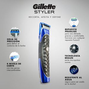 Afeitadora eléctrica styler para afeitar barba y cuerpo (1 unidad)