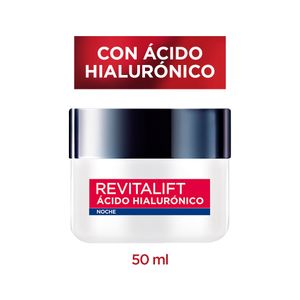 Crema hidratante noche revitalift ácido hialurónico 50 ml