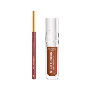 Combo Lip: Plumping Lip Oil Ambition La Nuit Sparkle + Lip Liner Worth It Medium