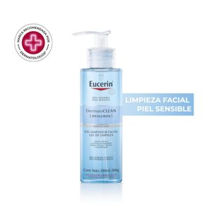 Gel de limpieza facial dermatoclean con ácido hialurónico piel sensible