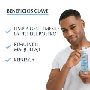 Gel de limpieza facial dermatoclean con ácido hialurónico piel sensible