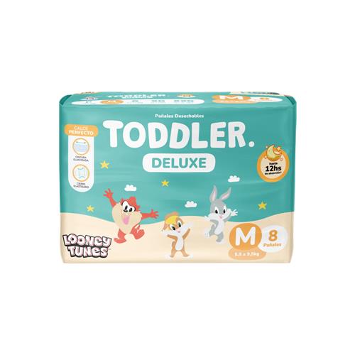 Pañales deluxe M (8 unidades)