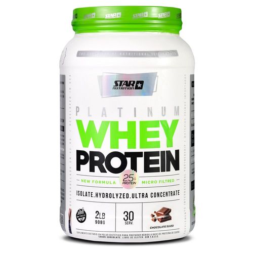 Whey protein platinum chocolate 908 gr