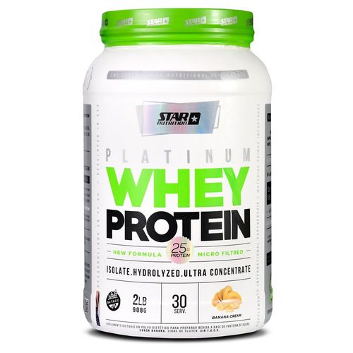 Whey protein platinum banana 908 gr
