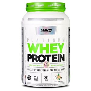 Whey protein platinum vainilla 908 gr