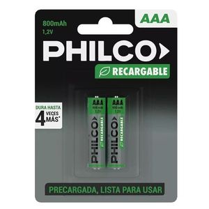Pilas AAA recargables (2 unidades)