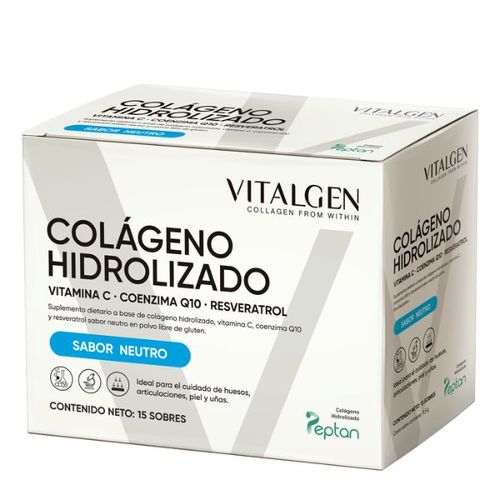 Colageno hidrolizado sabor neutro 12 gr (15 sobres)