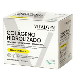 Colageno hidrolizado sabor limonada 12 gr (15 sobres)