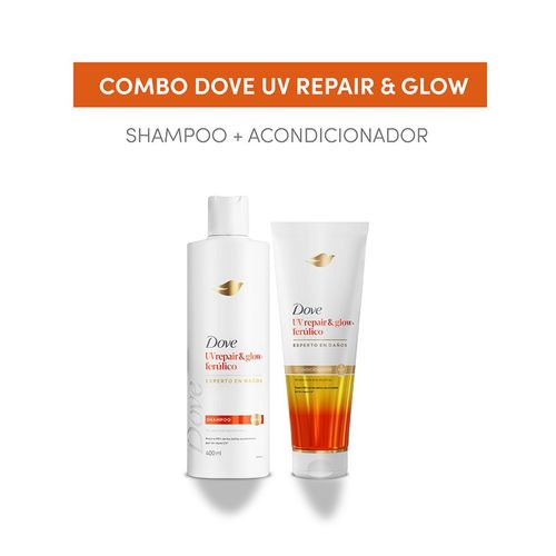 Combo shampoo + acondicionador UV repair & Glow