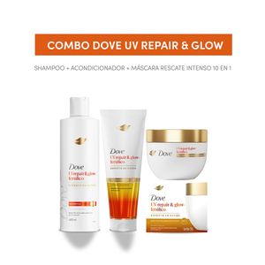 Combo shampoo + acondicionador + máscara tratamiento UV repair