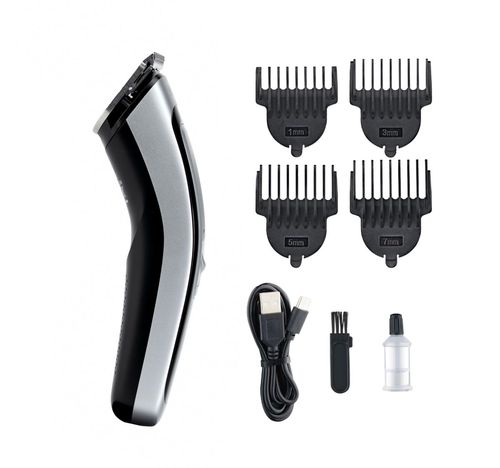 Maquina de cortar pelo patillera barba recargable at-505