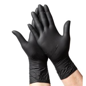 Guantes examen nitrilo negros M (10 unidades)