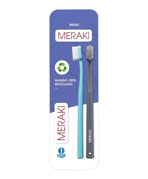 Cepillo de dientes 100% plastico reciclado