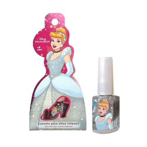 Esmalte cenicienta plata con glitter