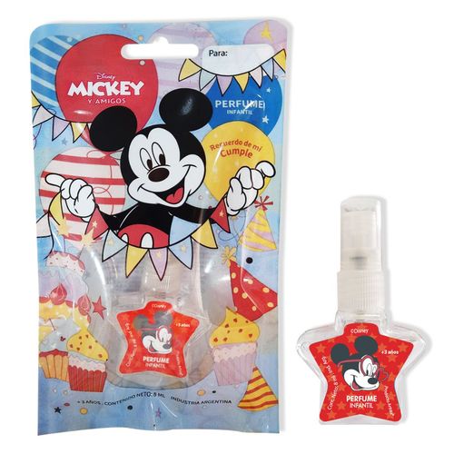Perfume en bolsita de cumple mickey 8 ml