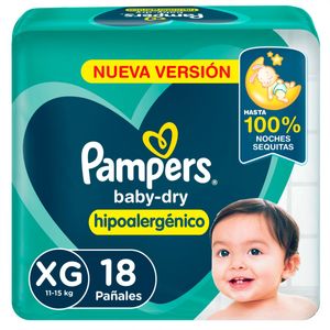 Pañales baby dry hipoalergénico