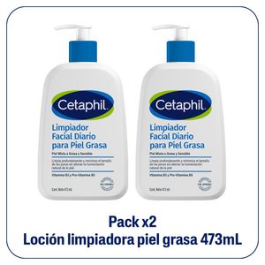 Combo x2  Limpiador Facial Diario Piel Gasa 473 ml