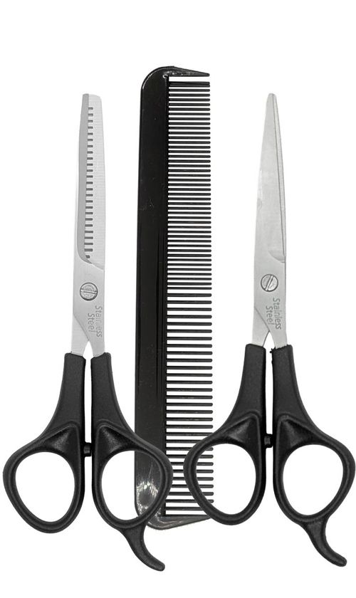 Set tijeras peluqueria con peine