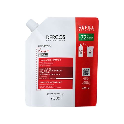 Shampoo dercos energy estimulante anticaida refill 400 ml