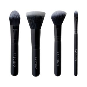 Set de brochas en estuche animal print (4 unidades)