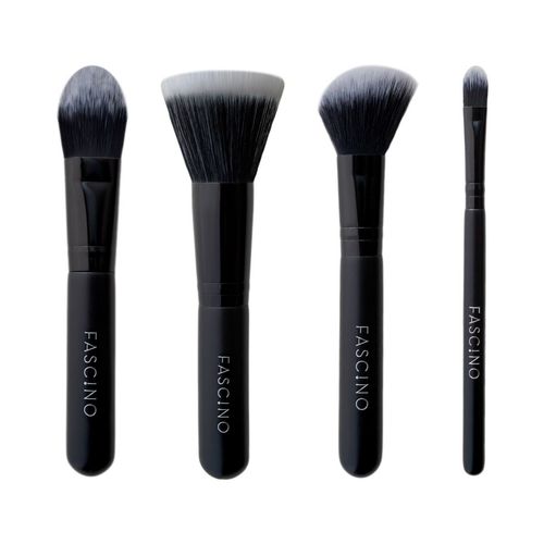 Set de brochas en estuche animal print (4 unidades)