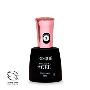 Esmalte top coat diamond gel