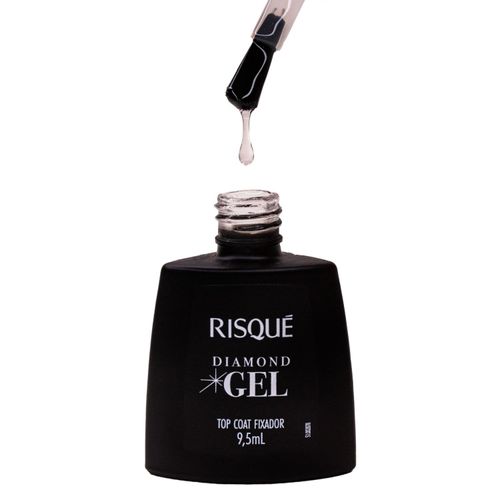 Esmalte top coat diamond gel