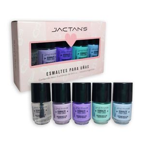 Set de 5 esmaltes para uñas pastel