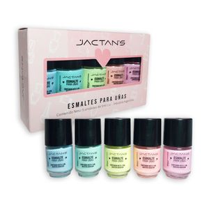 Set de 5 esmaltes para uñas rainbow