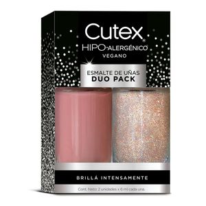 Esmalte pack duo glitter celebracion/rosa