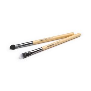 Set brochas para sombra de ojos con mango de madera (2 unidades)