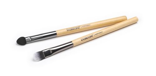 Set brochas para sombra de ojos con mango de madera (2 unidades)