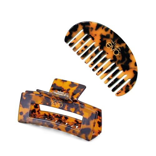 Set de cabello (peine + hebilla carey)