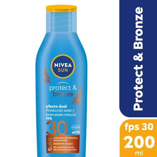 Bronceador y protector solar sun protect and bronze fps30 200 ml