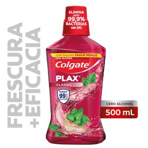 Enjuague bucal plax rojo 500x350ml