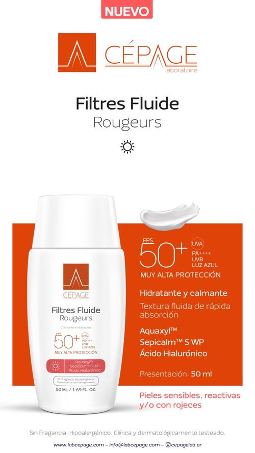 Filtres fluido rougeurs fps 50+ 50ml