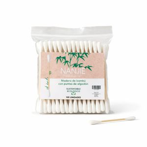 Hisopos de bambu biodegrables 100 unidades