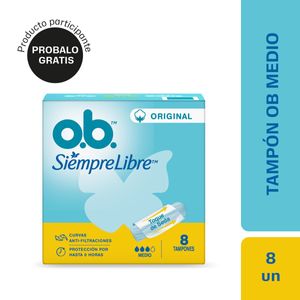 Tampones Ob Medio (8 unidades)