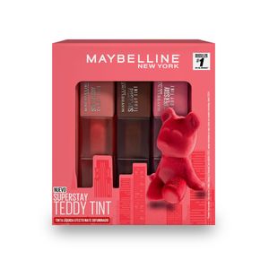 Combo de Maquillaje Super Stay Teddy Tint: Tíntas líquidas para labios x3