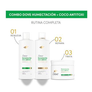 Combo rutina completa humectación + coco antioxidante