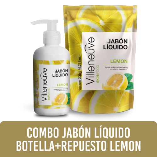 Combo jabón líquido lemon + repuesto villeneuve