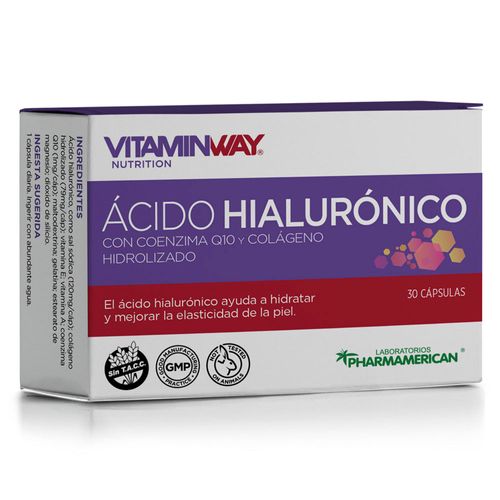 Suplemento dietario ácido hialurónico (30 cápsulas)