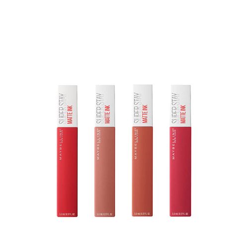 Combo labiales superstay matte ink 4 unidades