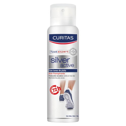 Desodorante para pies silver active para todo tipo de piel 150 ml