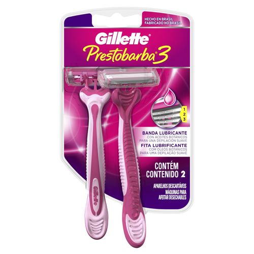 Máquinas de afeitar prestobarba3 mujer (2 unidades)