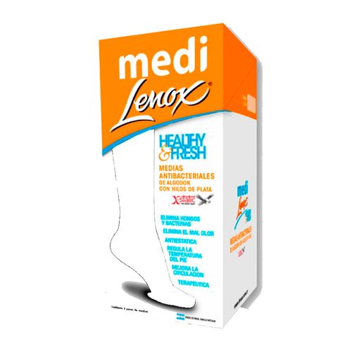 Medias antibacteriales blancas
