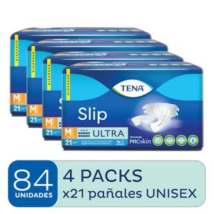 Combo pañales slip M (4 paquetes de 21 unid c/u)