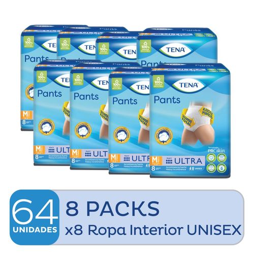 Combo ropa interior pants ultra M (8 paquetes de 8 unid c/u)