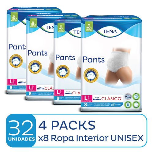 Combo Pañales Pants Clasico L (4 paquetes)