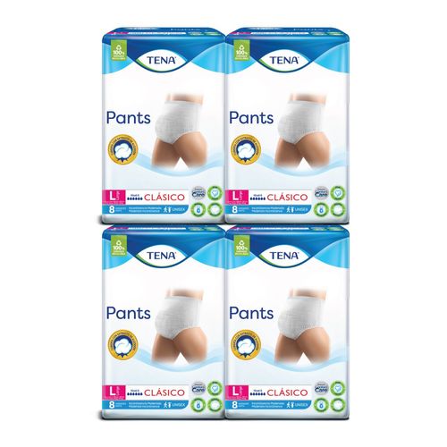Combo Pañales Pants Clasico L (4 paquetes)